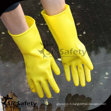 SRSAFETY Jaune, plus de travail, des gants ménagers en latex